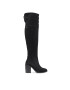 Tommy Hilfiger Kozačky Th Flag Stud Overknee Boot FW0FW05970 Černá - Pepit.cz