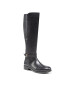 Tommy Hilfiger Kozačky Th Hardware On Belt Longboot FW0FW05963 Černá - Pepit.cz