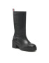 Tommy Hilfiger Kozačky Tommy Belt Buckle Low Boot FW0FW06773 Černá - Pepit.cz