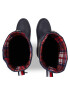 Tommy Hilfiger Kozačky Tommy Tartan Rubberboot FW0FW07664 Modrá - Pepit.cz