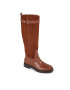 Tommy Hilfiger Kozačky ve vojenském stylu Casual Essential Belt Longboot FW0FW07480 Hnědá - Pepit.cz