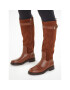 Tommy Hilfiger Kozačky ve vojenském stylu Casual Essential Belt Longboot FW0FW07480 Hnědá - Pepit.cz