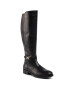 Tommy Hilfiger Kozačky ve vojenském stylu Th Hardware Leather Longboot FW0FW04283 Černá - Pepit.cz