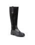 Tommy Hilfiger Kozačky ve vojenském stylu Th Hardware Suede Longboot FW0FW05971 Černá - Pepit.cz