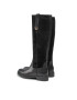 Tommy Hilfiger Kozačky ve vojenském stylu Th Hardware Suede Longboot FW0FW05971 Černá - Pepit.cz