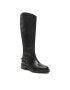 Tommy Hilfiger Kozačky ve vojenském stylu Twist Flat Longboot FW0FW07057 Černá - Pepit.cz