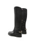 Tommy Hilfiger Kozačky ve vojenském stylu Twist Flat Longboot FW0FW07057 Černá - Pepit.cz