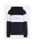 Tommy Hilfiger Mikina Essential Colorblock KB0KB08385 M Tmavomodrá Regular Fit - Pepit.cz