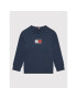 Tommy Hilfiger Mikina KB0KB07344 Tmavomodrá Regular Fit - Pepit.cz