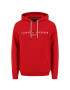 Tommy Hilfiger Mikina Logo Hoody MW0MW11599 Červená Regular Fit - Pepit.cz