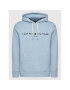 Tommy Hilfiger Mikina Logo MW0MW11599 Modrá Regular Fit - Pepit.cz