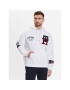 Tommy Hilfiger Mikina Multi Badge Icon MW0MW30029 Bílá Regular Fit - Pepit.cz