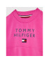 Tommy Hilfiger Mikina Pleated Sleeve KG0KG06159 D Růžová Regular Fit - Pepit.cz