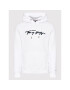 Tommy Hilfiger Mikina Signature Graphic MW0MW25057 Bílá Regular Fit - Pepit.cz