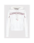 Tommy Hilfiger Mikina Signature Tape Drawstring UW0UW03582 Bílá Regular Fit - Pepit.cz