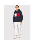 Tommy Hilfiger Mikina Structure Flag MW0MW28528 Tmavomodrá Regular Fit - Pepit.cz