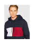 Tommy Hilfiger Mikina Structure Flag MW0MW28528 Tmavomodrá Regular Fit - Pepit.cz