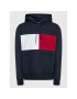 Tommy Hilfiger Mikina Structure Flag MW0MW28528 Tmavomodrá Regular Fit - Pepit.cz