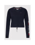 Tommy Hilfiger Mikina Track UW0UW03586 Tmavomodrá Regular Fit - Pepit.cz