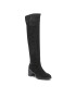 Tommy Hilfiger Mušketýrky Th Belt Suede Overknee Boot FW0FW06767 Černá - Pepit.cz