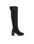 Tommy Hilfiger Mušketýrky Th Belt Suede Overknee Boot FW0FW06767 Černá - Pepit.cz