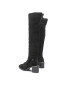 Tommy Hilfiger Mušketýrky Th Belt Suede Overknee Boot FW0FW06767 Černá - Pepit.cz