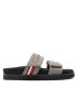 Tommy Hilfiger Nazouváky Cleated Strappy Hilfiger Sandal FM0FM04147 Šedá - Pepit.cz