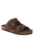 Tommy Hilfiger Nazouváky Cork Suede Buckle Sandal FM0FM04367 Hnědá - Pepit.cz