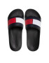 Tommy Hilfiger Nazouváky Rubber Th Flag Pool Slide FM0FM04263 Černá - Pepit.cz