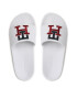 Tommy Hilfiger Nazouváky Th Raised Embroidery Pool Slide FM0FM04349 Bílá - Pepit.cz