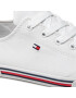 Tommy Hilfiger Plátěnky Low Cut Lace Up Sneaker T3X4-30692-0890 S Bílá - Pepit.cz