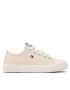 Tommy Hilfiger Plátěnky Low Cut Lace-Up Sneaker T3X9-32827-0890 M Béžová - Pepit.cz