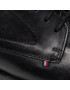 Tommy Hilfiger Polobotky Signature Hilfiger Leather Shoe FM0FM03929 Černá - Pepit.cz