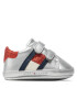 Tommy Hilfiger Polobotky Velcro Shoe Silver T0A4-32110-1070 Stříbrná - Pepit.cz