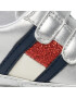 Tommy Hilfiger Polobotky Velcro Shoe Silver T0A4-32110-1070 Stříbrná - Pepit.cz