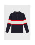 Tommy Hilfiger Polokošile Colorblock KB0KB07732 D Tmavomodrá Regular Fit - Pepit.cz