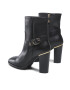 Tommy Hilfiger Polokozačky Belt High Heel Boot FW0FW06768 Černá - Pepit.cz