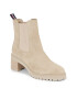 Tommy Hilfiger Polokozačky Essential Midheel Suede Bootie FW0FW07522 Béžová - Pepit.cz