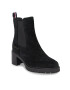 Tommy Hilfiger Polokozačky Essential Midheel Suede Bootie FW0FW07522 Černá - Pepit.cz