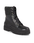 Tommy Hilfiger Polokozačky Feminine Felt Lace Up Bootie FW0FW07500 Černá - Pepit.cz