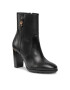 Tommy Hilfiger Polokozačky Feminine Th Hardware Bootie FW0FW07540 Černá - Pepit.cz