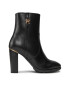 Tommy Hilfiger Polokozačky Feminine Th Hardware Bootie FW0FW07540 Černá - Pepit.cz