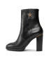 Tommy Hilfiger Polokozačky Feminine Th Hardware Bootie FW0FW07540 Černá - Pepit.cz