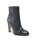 Tommy Hilfiger Polokozačky High Heel Leather Monogram Boot FW0FW06770 Tmavomodrá - Pepit.cz