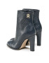 Tommy Hilfiger Polokozačky High Heel Leather Monogram Boot FW0FW06770 Tmavomodrá - Pepit.cz