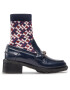 Tommy Hilfiger Polokozačky Monogram Bootie FW0FW06823 Tmavomodrá - Pepit.cz