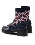 Tommy Hilfiger Polokozačky Monogram Bootie FW0FW06823 Tmavomodrá - Pepit.cz