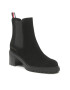 Tommy Hilfiger Polokozačky Outdoor Chelsea Mid Heel Boot FW0FW06619 Černá - Pepit.cz