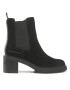 Tommy Hilfiger Polokozačky Outdoor Chelsea Mid Heel Boot FW0FW06619 Černá - Pepit.cz