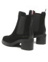 Tommy Hilfiger Polokozačky Outdoor Chelsea Mid Heel Boot FW0FW06619 Černá - Pepit.cz